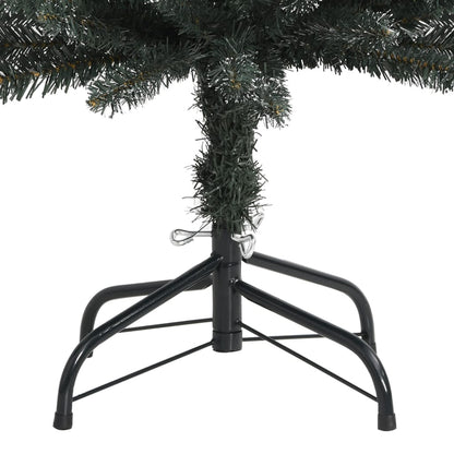 vidaXL Sapin de Noël artificiel avec support Slim Vert 240 cm PVC