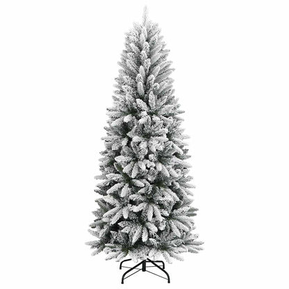 vidaXL Künstlicher Weihnachtsbaum Beschneit 120 cm PVC&PE