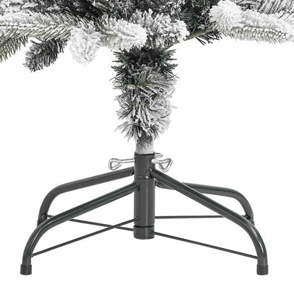 vidaXL Künstlicher Weihnachtsbaum Schlank mit Schnee 120 cm PVC & PE
