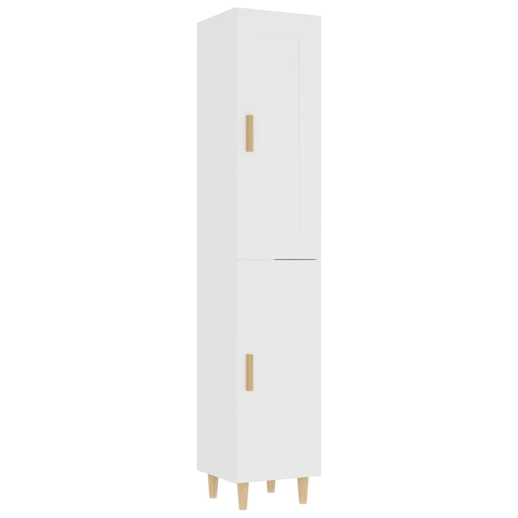 vidaXL Highboard Weiß 35x34x180 cm Holzwerkstoff