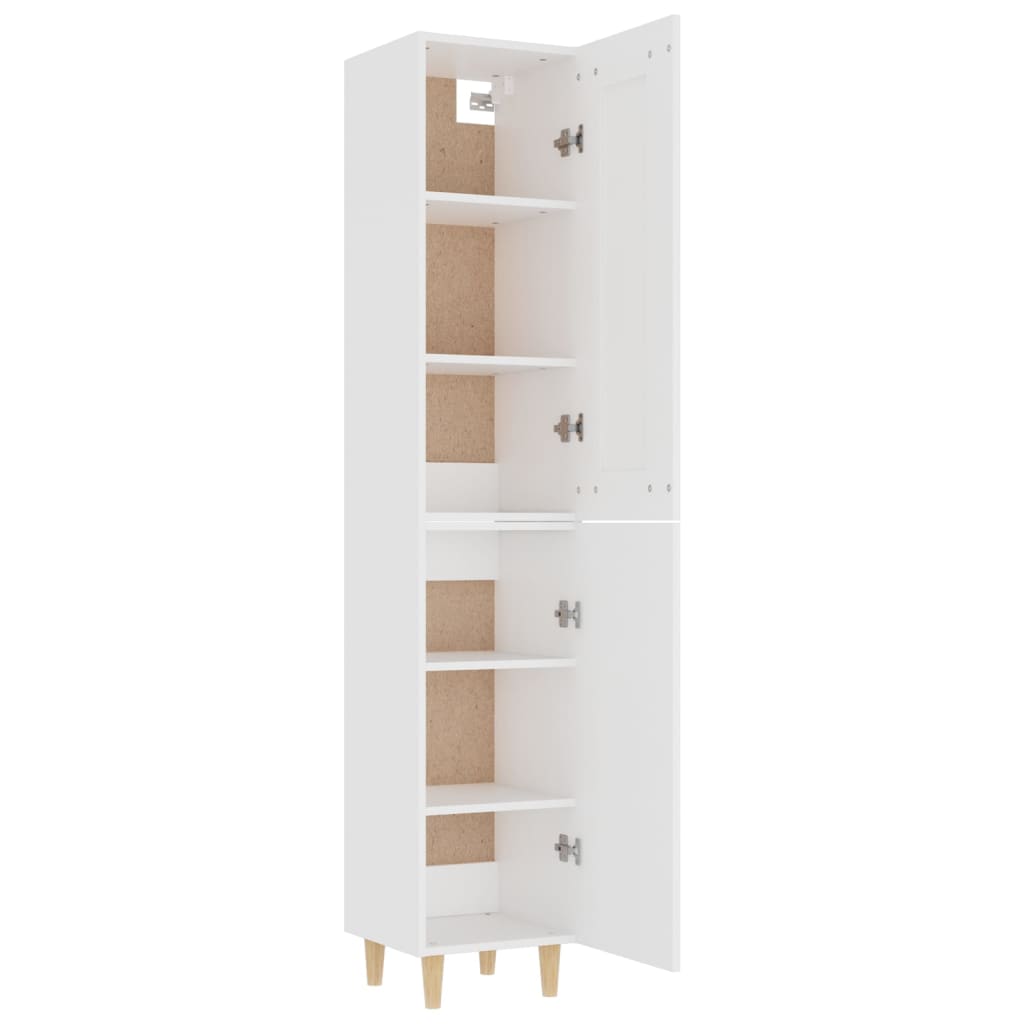 vidaXL Highboard Weiß 35x34x180 cm Holzwerkstoff