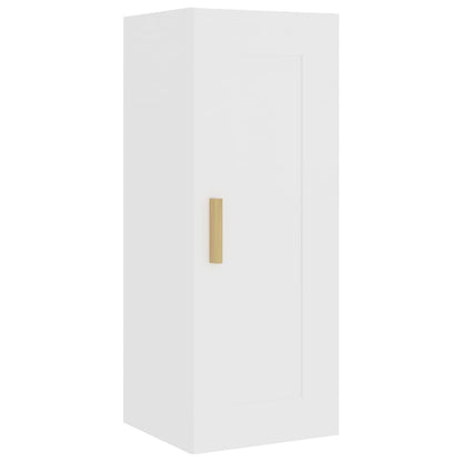 vidaXL Highboard Weiß 35x34x180 cm Holzwerkstoff