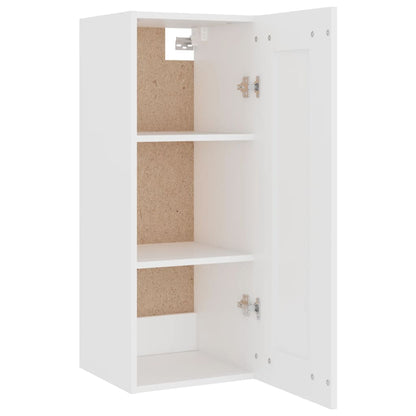 vidaXL Highboard Weiß 35x34x180 cm Holzwerkstoff
