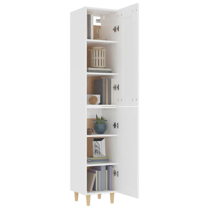 vidaXL Highboard Weiß 35x34x180 cm Holzwerkstoff
