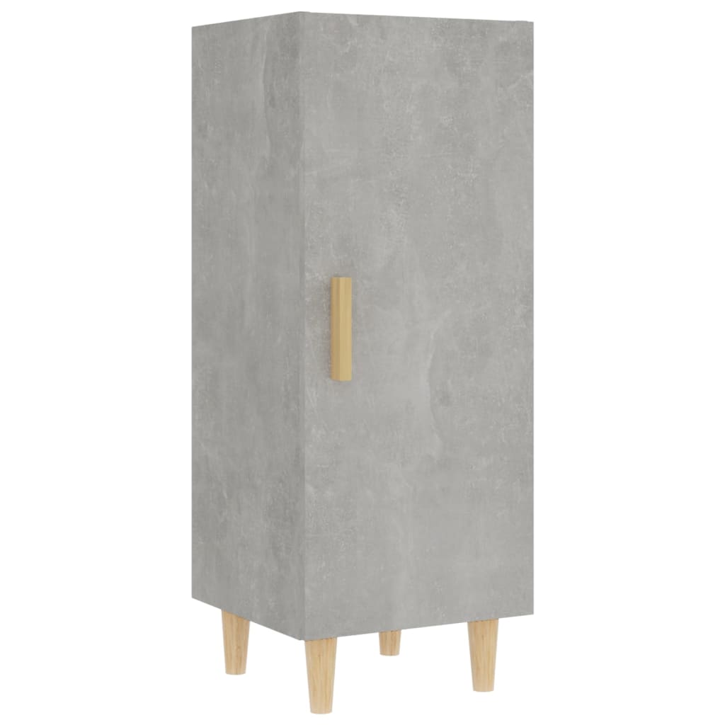 vidaXL Highboard Betongrau 35x34x180 cm Holzwerkstoff