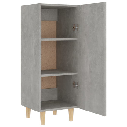 vidaXL Highboard Betongrau 35x34x180 cm Holzwerkstoff