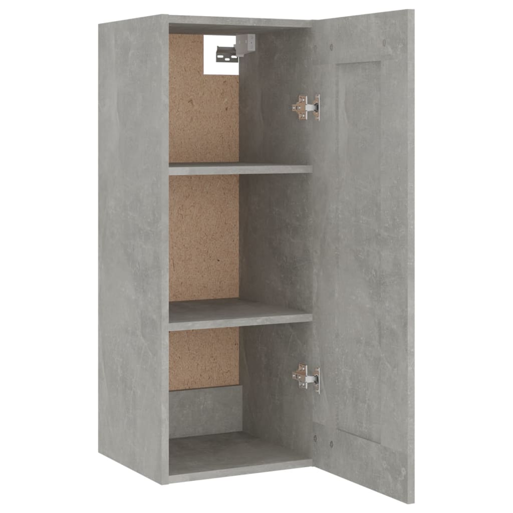 vidaXL Highboard Betongrau 35x34x180 cm Holzwerkstoff