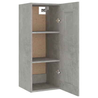 vidaXL Highboard Betongrau 35x34x180 cm Holzwerkstoff