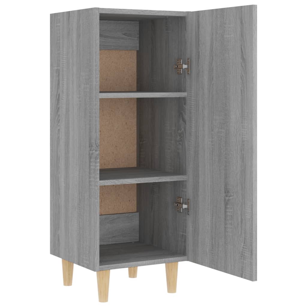 vidaXL Highboard Grau Sonoma 35x34x180 cm Holzwerkstoff