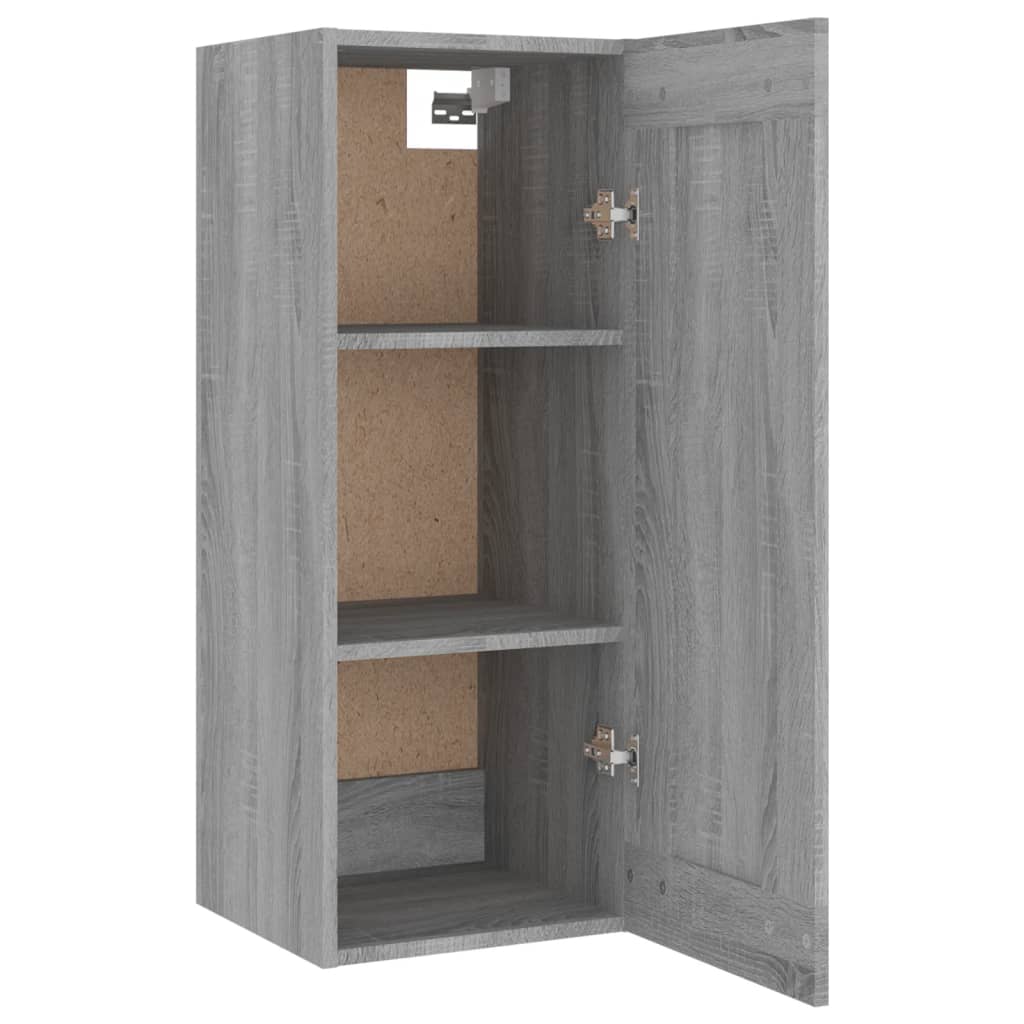vidaXL Highboard Grau Sonoma 35x34x180 cm Holzwerkstoff