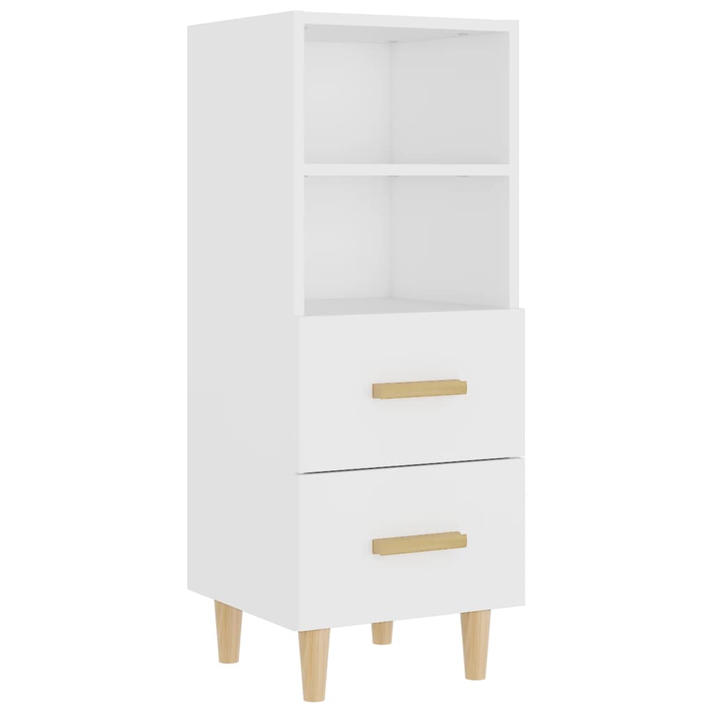 vidaXL Highboard Weiß 35x34x180 cm Holzwerkstoff