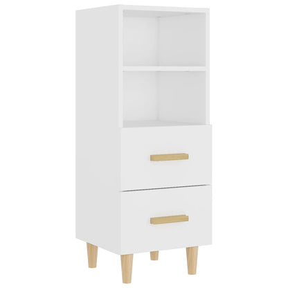 vidaXL Highboard Weiß 35x34x180 cm Holzwerkstoff
