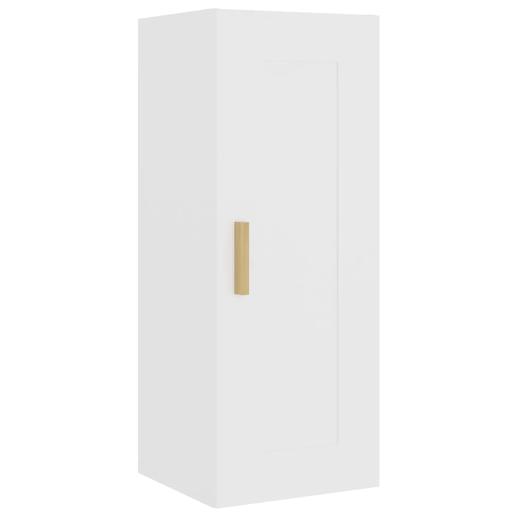 vidaXL Highboard Weiß 35x34x180 cm Holzwerkstoff
