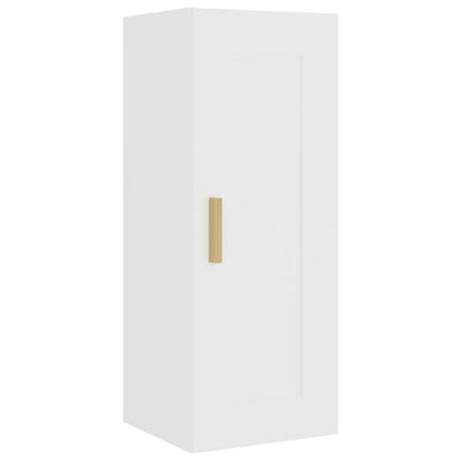 vidaXL Highboard Weiß 35x34x180 cm Holzwerkstoff