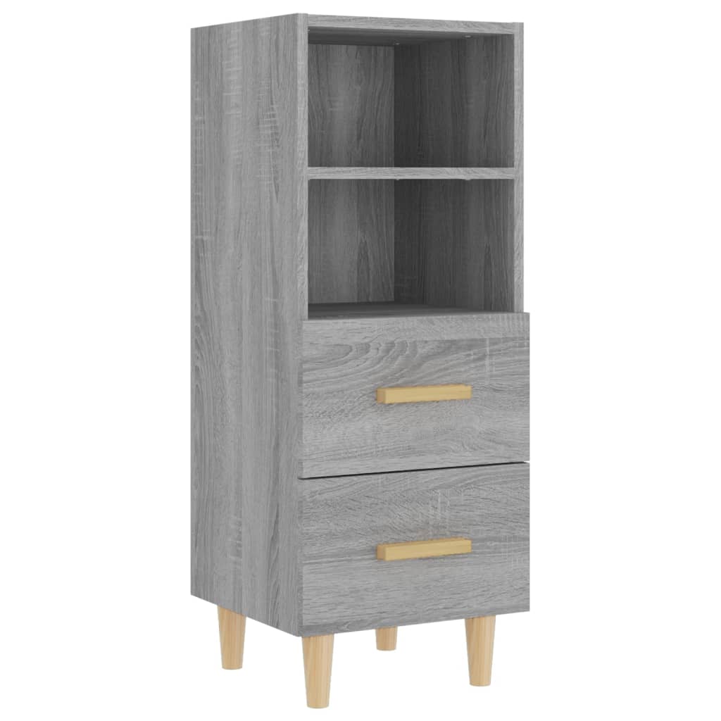 vidaXL Highboard Grau Sonoma 35x34x180 cm Holzwerkstoff