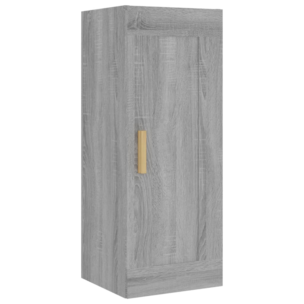vidaXL Highboard Grau Sonoma 35x34x180 cm Holzwerkstoff