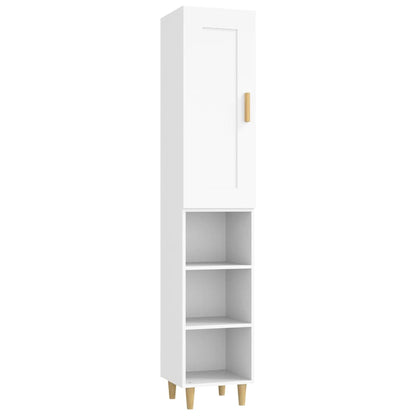 vidaXL Highboard Weiß 35x34x180 cm Holzwerkstoff