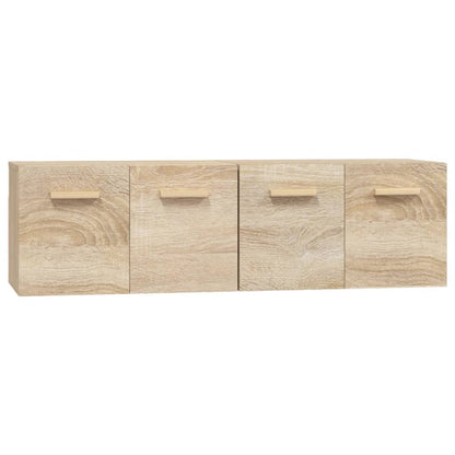 vidaXL Wandschränke 2 Stk. Sonoma-Eiche 60x36,5x35 cm Holzwerkstoff
