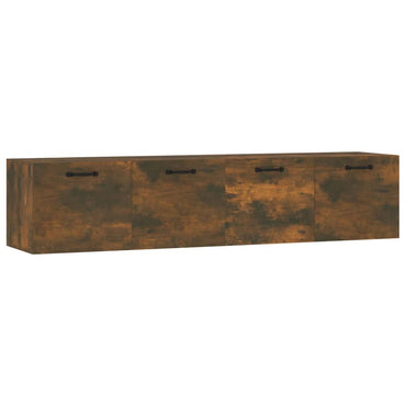 vidaXL Wandschränke 2 Stk. Räuchereiche 60x36,5x35 cm Holzwerkstoff