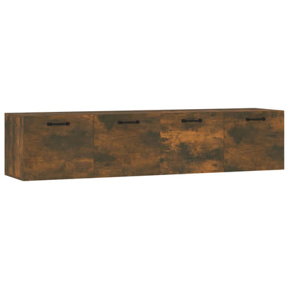 vidaXL Wandschränke 2 Stk. Räuchereiche 60x36,5x35 cm Holzwerkstoff