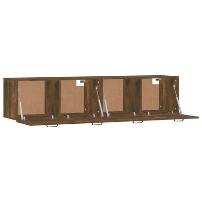 vidaXL Wandschränke 2 Stk. Räuchereiche 60x36,5x35 cm Holzwerkstoff