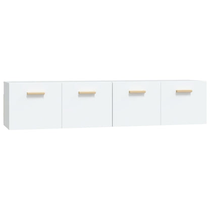 vidaXL Wandschränke 2 Stk. Weiß 80x35x36,5 cm Holzwerkstoff
