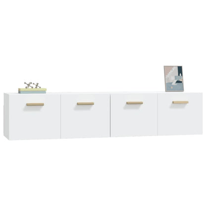 vidaXL Wandschränke 2 Stk. Weiß 80x35x36,5 cm Holzwerkstoff