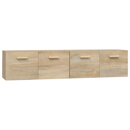 vidaXL Wandschränke 2 Stk. Sonoma-Eiche 80x35x36,5 cm Holzwerkstoff
