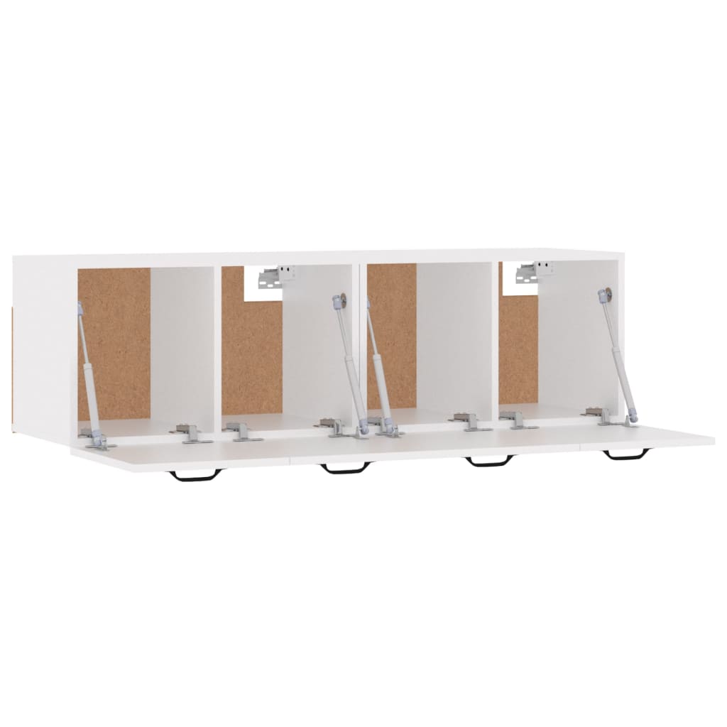 vidaXL Wandschränke 2 Stk. Weiß 80x35x36,5 cm Holzwerkstoff
