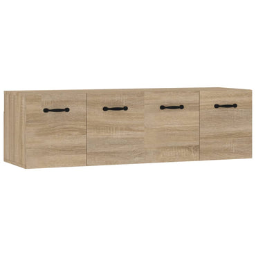 vidaXL Wandschränke 2 Stk. Sonoma-Eiche 80x35x36,5 cm Holzwerkstoff