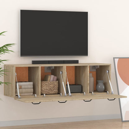 vidaXL Wandschränke 2 Stk. Sonoma-Eiche 80x35x36,5 cm Holzwerkstoff