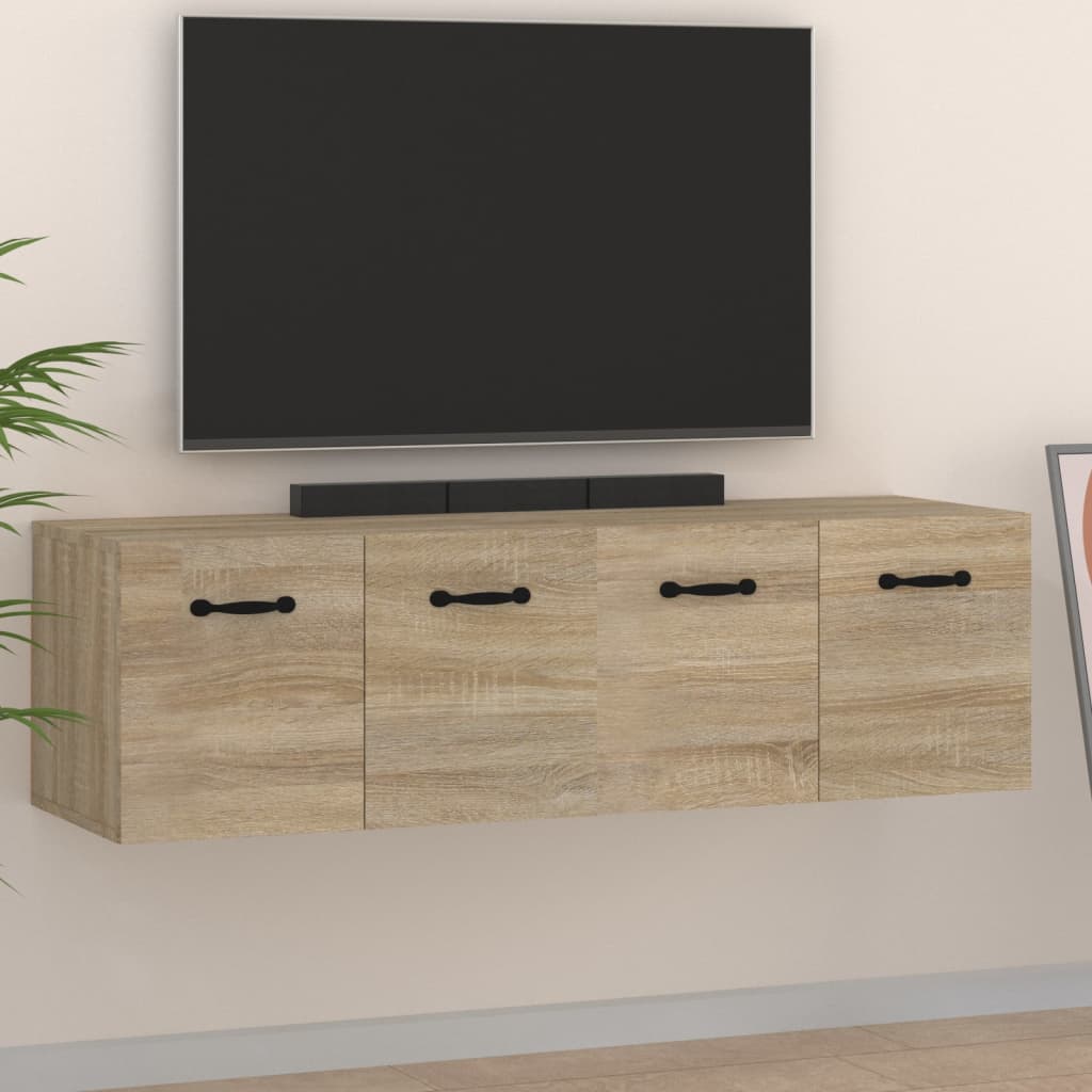 vidaXL Wandschränke 2 Stk. Sonoma-Eiche 80x35x36,5 cm Holzwerkstoff