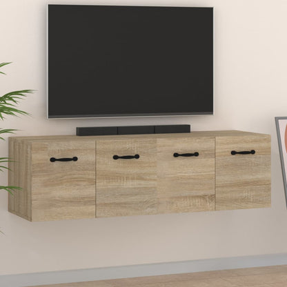 vidaXL Wandschränke 2 Stk. Sonoma-Eiche 80x35x36,5 cm Holzwerkstoff