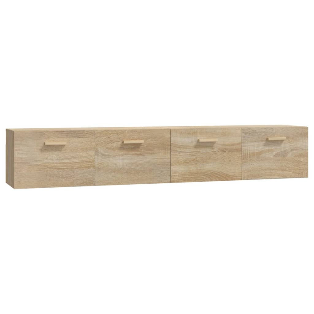 vidaXL Wandschränke 2 Stk. Sonoma-Eiche 100x36,5x35 cm Holzwerkstoff