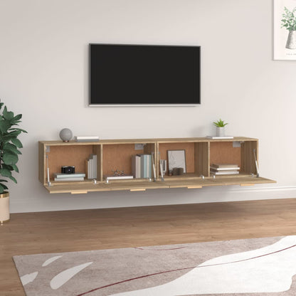 vidaXL Wandschränke 2 Stk. Sonoma-Eiche 100x36,5x35 cm Holzwerkstoff