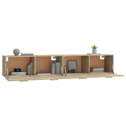 vidaXL Wandschränke 2 Stk. Sonoma-Eiche 100x36,5x35 cm Holzwerkstoff