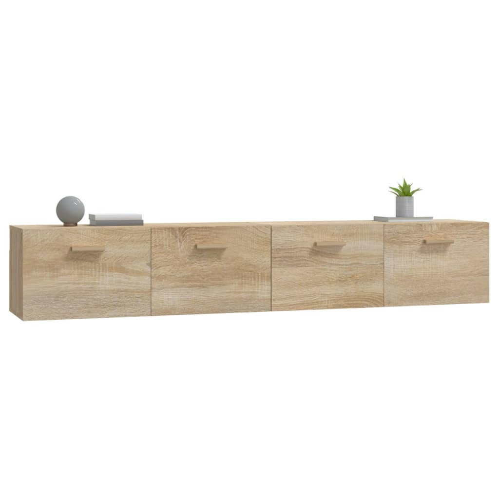 vidaXL Wandschränke 2 Stk. Sonoma-Eiche 100x36,5x35 cm Holzwerkstoff