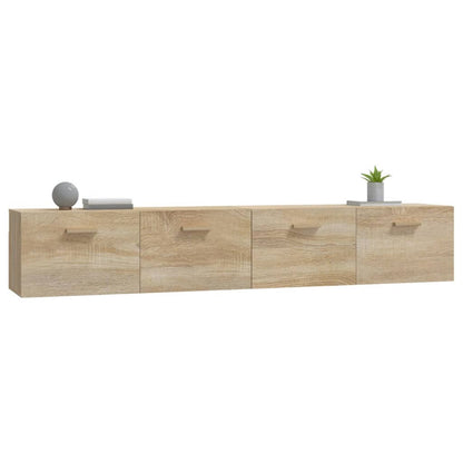 vidaXL Wandschränke 2 Stk. Sonoma-Eiche 100x36,5x35 cm Holzwerkstoff