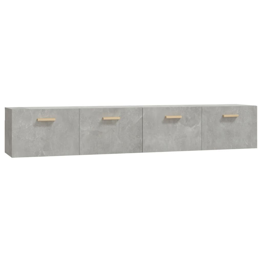 vidaXL Wandschränke 2 Stk. Betongrau 100x36,5x35 cm Holzwerkstoff