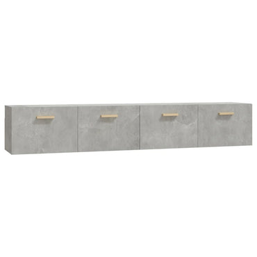 vidaXL Wandschränke 2 Stk. Betongrau 100x36,5x35 cm Holzwerkstoff