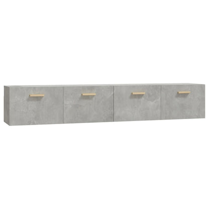 vidaXL Wandschränke 2 Stk. Betongrau 100x36,5x35 cm Holzwerkstoff