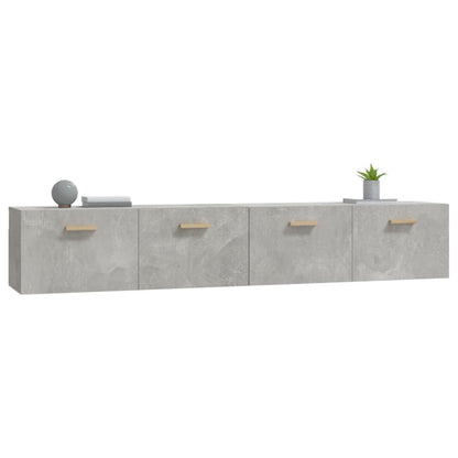 vidaXL Wandschränke 2 Stk. Betongrau 100x36,5x35 cm Holzwerkstoff