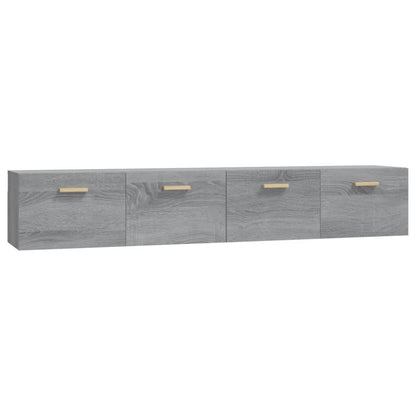 vidaXL Wandschränke 2 Stk. Grau Sonoma 100x36,5x35 cm Holzwerkstoff