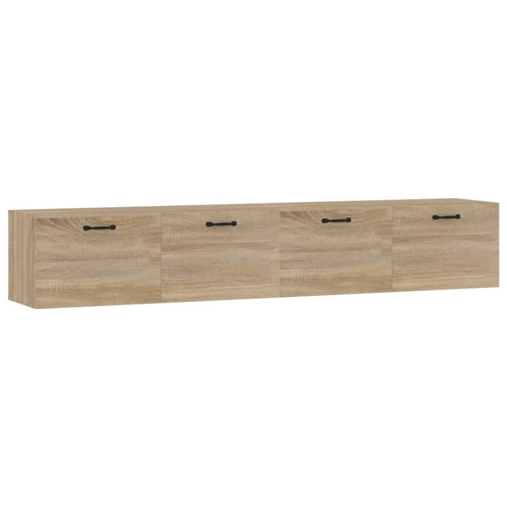 vidaXL Armoires murales 2 pcs Chêne Sonoma 100x36,5x35 cm Bois d'ingénierie