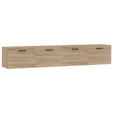 vidaXL Armoires murales 2 pcs Chêne Sonoma 100x36,5x35 cm Bois d'ingénierie