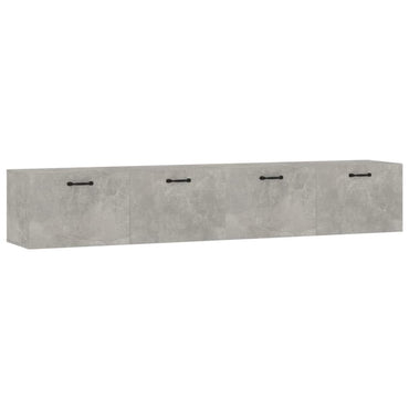 vidaXL Armoires murales 2 pcs Gris béton 100x36,5x35 cm Bois d'ingénierie