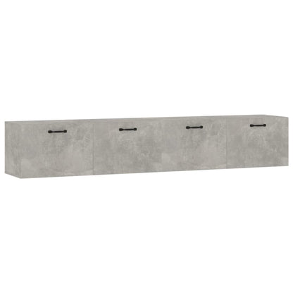 vidaXL Armoires murales 2 pcs Gris béton 100x36,5x35 cm Bois d'ingénierie