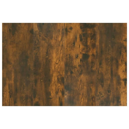 vidaXL Kopfteil mit Nachttischen Räuchereiche Holzwerkstoff