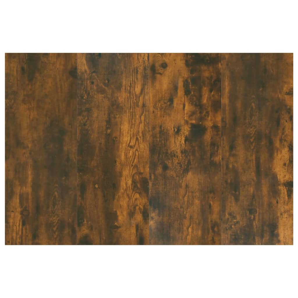 vidaXL Kopfteil mit Nachttischen Räuchereiche Holzwerkstoff