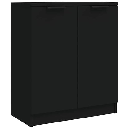 vidaXL Commodes 2 pcs Noir 60x30x70 cm Bois d'ingénierie